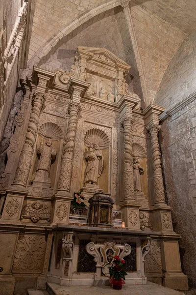 Sanctuary San Michele Arcangelo Located Monte Sant Angelo Gargano Province — Stock Photo, Image