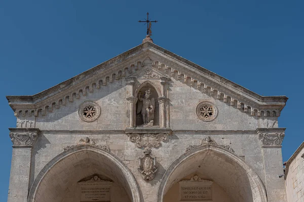 Svatyně San Michele Arcangelo Nachází Monte Sant Angelo Gargano Provincii — Stock fotografie
