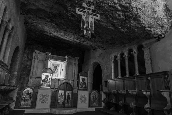 Santa Maria Pulsano Manastırı Gargano Bulunan Bir Manastır Kompleksidir Eylül — Stok fotoğraf