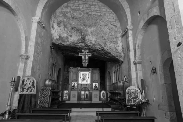 Abdij Van Santa Maria Pulsano Een Kloostercomplex Gelegen Aan Gargano — Stockfoto
