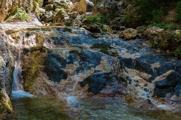 Camosciara Kiterjedt Természetvédelmi Terület Tapasztalt Túrázók Kezdők Számára Szuggesztív Kilátással — Stock Fotó
