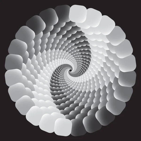 Точечный Полутоновый Векторный Спиральный Рисунок Текстура Фон Стиппл Дот — стоковый вектор