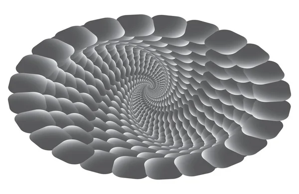 Halftone Vector Spiral Pattern Texture 경기장의 — 스톡 벡터