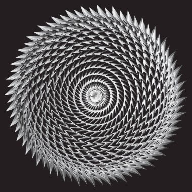 Soyut doğrusal siyah-beyaz Sarmal Arkaplan. Açık iş süsü