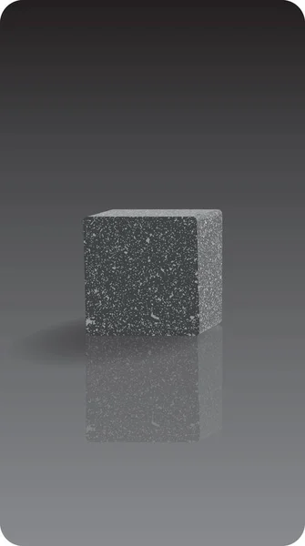 抽象的な灰色の塗料の背景 建築要素 石のキューブ モバイル用現代的な画面ベクトル設計 — ストックベクタ