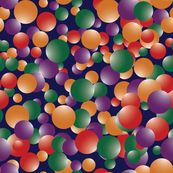 Abstrait Fond Coloré Sans Couture Avec Des Sphères Illustration Vectorielle — Image vectorielle