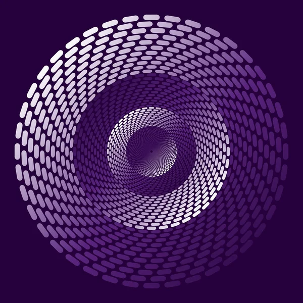 Точечный Полутоновый Векторный Спиральный Цветовой Узор Текстура Штипль Заднем Плане — стоковый вектор
