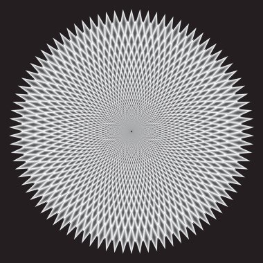 Noktalı Yarım Tonlu Vektör Döner Deseni ya da Doku. Rhombus ile Benek Noktası Arkaplanı