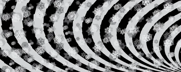 Winterachtergrond Met Sneeuwvlokken Vectorafbeelding — Stockvector