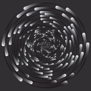 Soyut sıvı spiral boya arka planı. Vektör illüstrasyonu