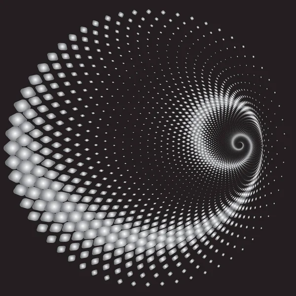 Patrón Textura Color Espiral Vectorial Semitono Punteado Stipple Dot Fondos — Archivo Imágenes Vectoriales