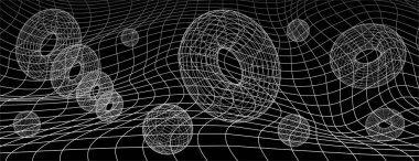 Soyut doğrusal Renk Arkaplanı. Dalgalı yüzey 