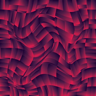 Soyut doğrusal Renk Arkaplanı. Dalgalı yüzey. Vektör illüstrasyonu