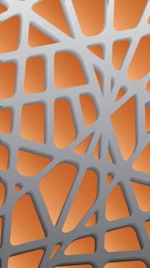 Dekoratif ızgara. Yuvarlak şekilli gri ve beyaz desenler. 3D numune tasarımı. Cep telefonu için soyut arkaplan