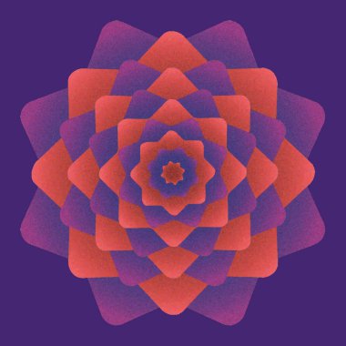 Çiçek. Yarı ton grunge vektör deseni veya dokusu