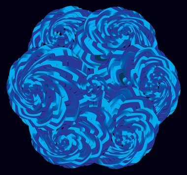 Çizgili soyut spiral boya arka planı. Vektör illüstrasyonu