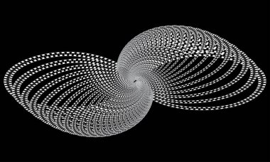 Noktalı Yarım Tonlu Vektör Sarmal Renk Deseni veya Doku. Dikdörtgenli Nokta Arkaplanı