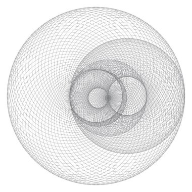 Soyut doğrusal siyah-beyaz Sarmal Arkaplan. Açık iş süsü