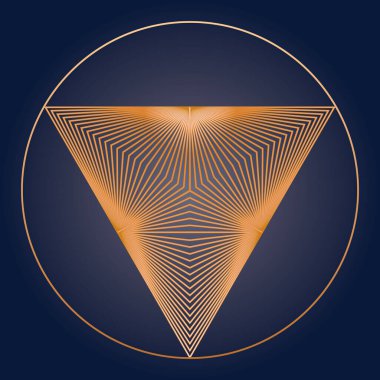 Üçgen eşkenar dörtgendeki vektör Soyut geometrik şekli