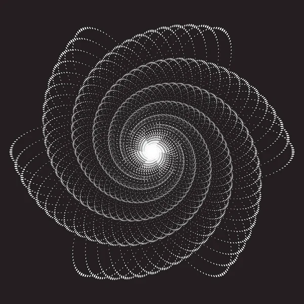 Patrón Textura Espiral Vectorial Semitono Punteado Fondos Punteado Punteado Con — Archivo Imágenes Vectoriales