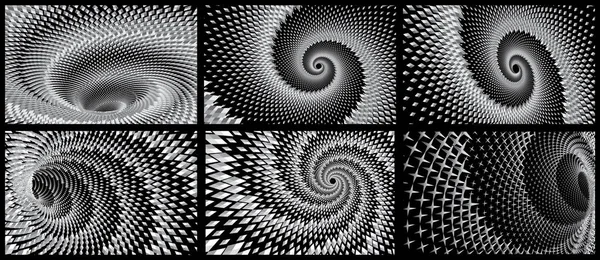 Motif Texture Spirale Vectorielle Demi Teinte Pointillée Tunnel Stipple Dot — Image vectorielle