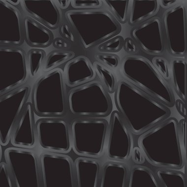 Dekoratif metalik ızgara. Gri desenli, yuvarlak şekilli. 3D numune tasarımı. Soyut arkaplan