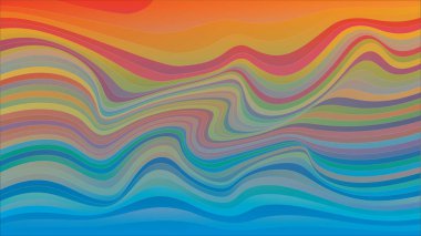 Modern dalgalı eğri soyut sunum arkaplanı. Vektör illüstrasyonu