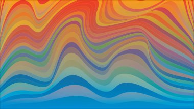 Modern dalgalı eğri soyut sunum arkaplanı. Vektör illüstrasyonu