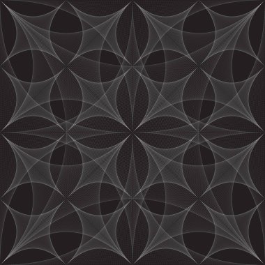 Soyut ağ süsü. Modern ekran vektör tasarımı