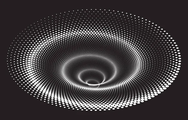 隧道或虫洞 数字线框隧道 3D隧道网格 背景摘要矢量图像 — 图库矢量图片