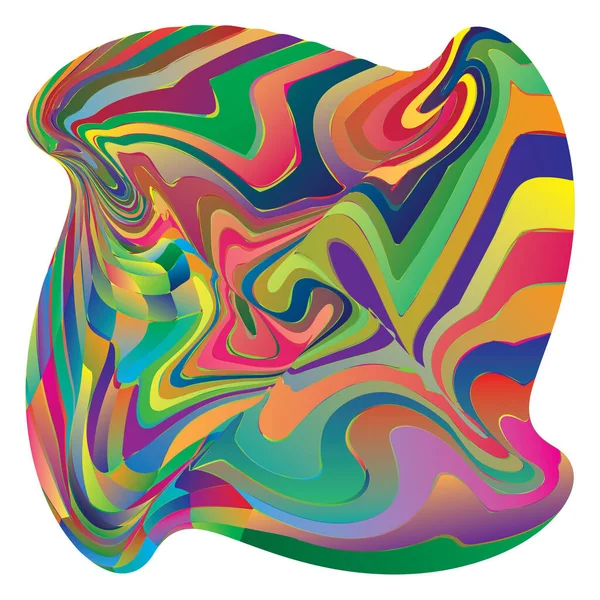Élément Abstrait Non Formé Conception Peinture Avec Des Rayures Illustration — Image vectorielle