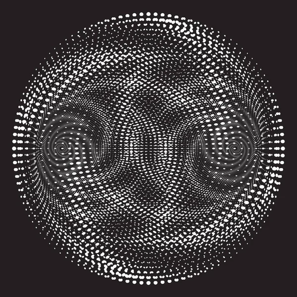 Halftone Vector Spiral Pattern Texture 양탄자의 — 스톡 벡터