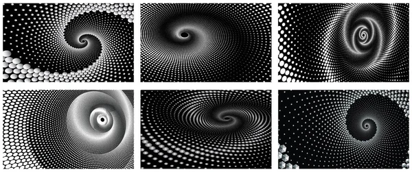 Noktalı Yarım Tonlu Vektör Örnekleri ya da Dokuları. Çemberli Nokta Arkaplanı