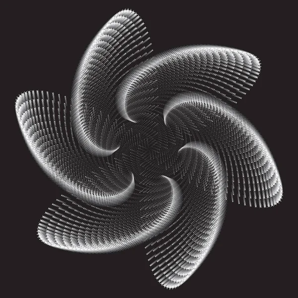 Elemento Diseño Espiral Vectorial Semitono Punteado Fondos Punteado Punteado — Archivo Imágenes Vectoriales