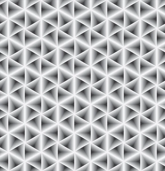 Seamless Pattern Gray Hexagons Dark Gray Background Vector Illustration — Stock Vector
