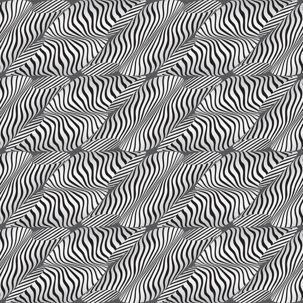 Naadloze Moderne Golvende Curve Strips Abstracte Presentatie Achtergrond Vectorillustratie — Stockvector