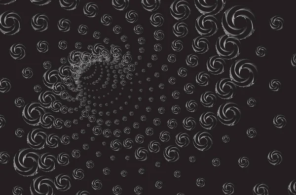 Abstraktes Rundes Spiralgestreiftes Gestaltungselement Vektorillustration — Stockvektor