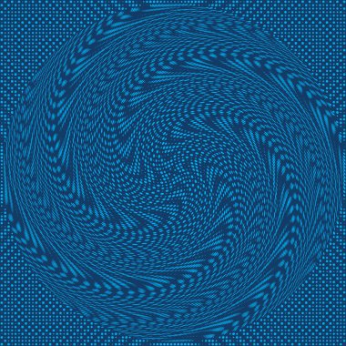 Noktalı Yarım Tonlu Vektör Döner Deseni ya da Doku. Silindirli Nokta Tasarımı ögesi