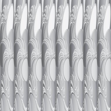 Doğu Süslemeleri kumaşı. Sanat siyah ve gri süslemesi. Vektör