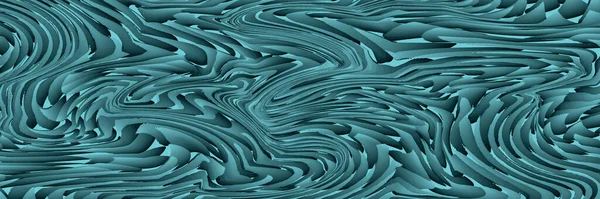 横向横幅 现代波浪曲线抽象呈现背景 矢量说明 — 图库矢量图片