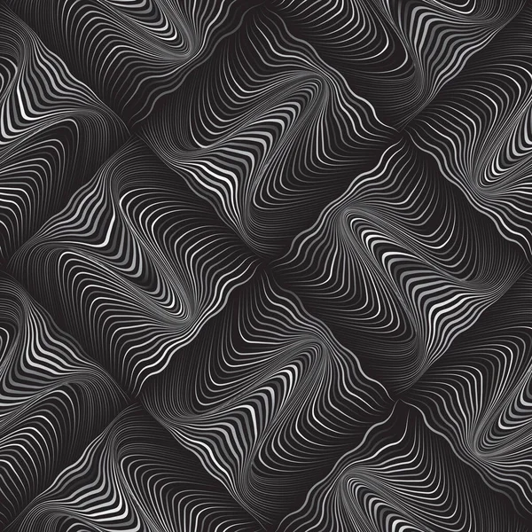 シームレスなモダンな波状曲線ストリップ抽象的なプレゼンテーションの背景 ベクターイラスト — ストックベクタ