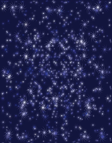 Fundo Abstrato Padrão Com Estrelas Espirais Ilustração Vetorial — Vetor de Stock