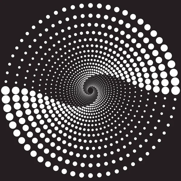 Élément Design Futuriste Ornement Modèle Spirale Illustration Vectorielle — Image vectorielle