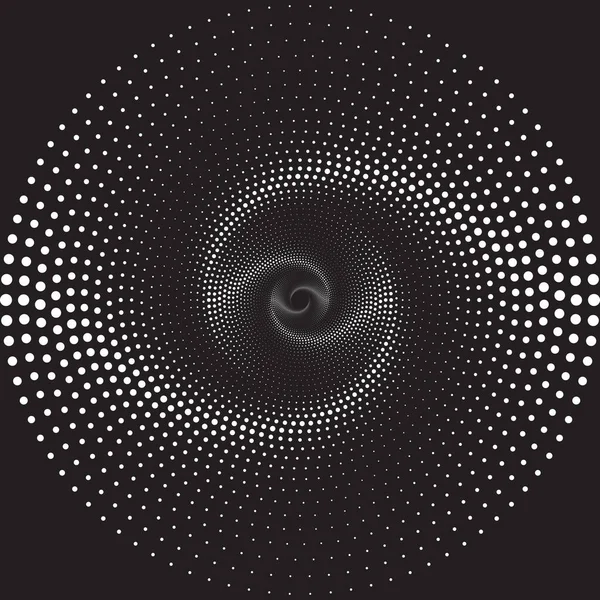 Elemento Diseño Futurista Adorno Patrón Espiral Ilustración Vectorial — Archivo Imágenes Vectoriales