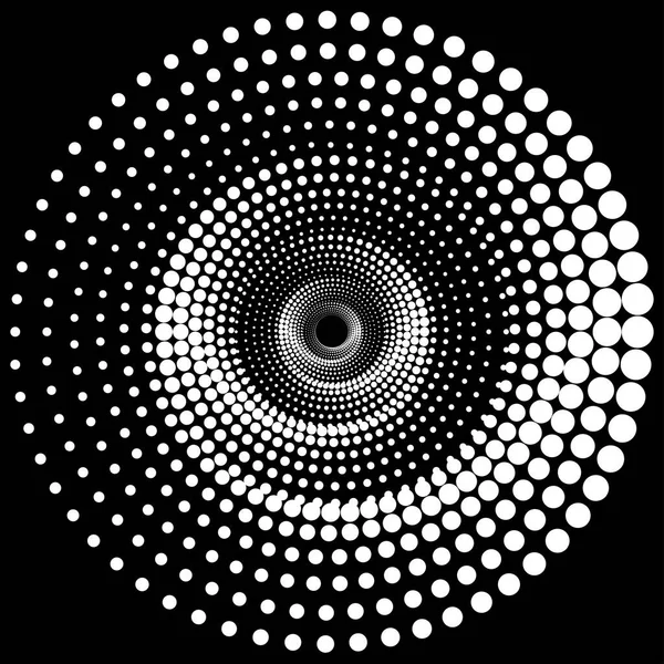 Элемент Футуристического Дизайна Украшение Спираль Векторная Иллюстрация — стоковый вектор