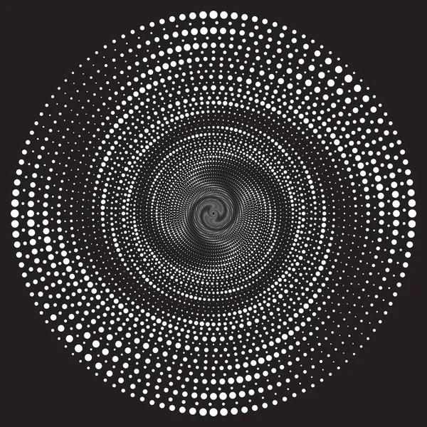 Векторный Спиральный Патрон Элемент Дизайна Задний План Белыми Кругами — стоковый вектор