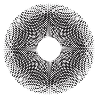 Noktalı Yarım Tonlu Vektör Döner Deseni ya da Doku. Dikdörtgenli Nokta Arkaplanı