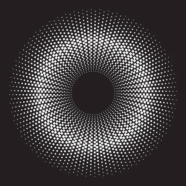 Gepunktetes Halftone Vector Spiralmuster Oder Textur Stipple Dot Hintergründe Mit — Stockvektor