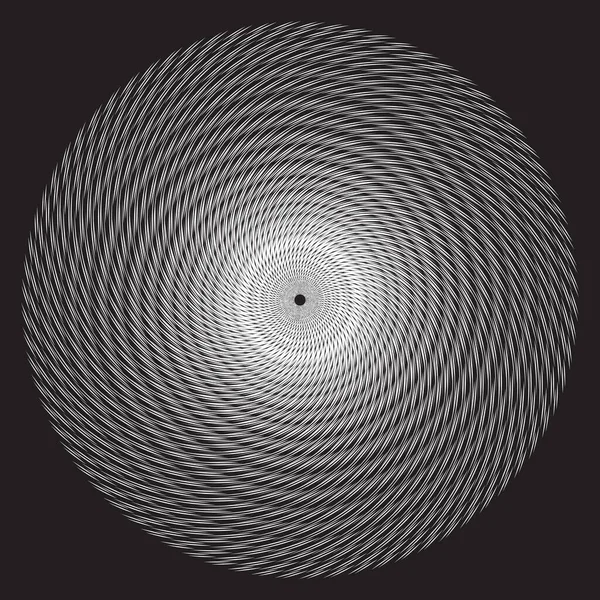 Dotted Halftone Vector Spiral Design Element Αφηρημένο Μοτίβο — Διανυσματικό Αρχείο