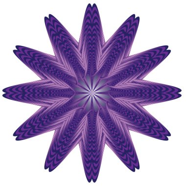 Görsel hareket yanılsaması. Radyal Tasarım Element Vektörü illüstrasyonu